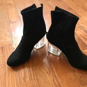 Steve Madden ghost heel booties